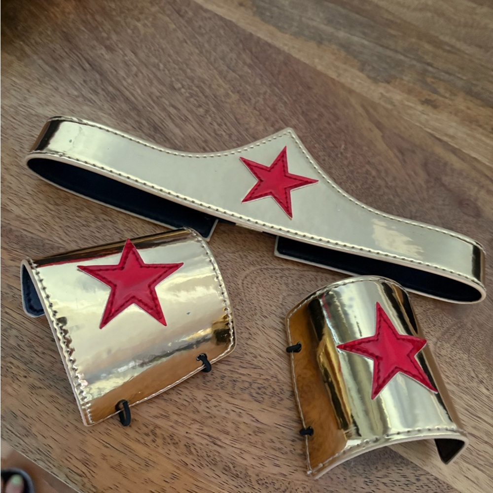 Marvel Gold and Red Superhero Costume Accessories